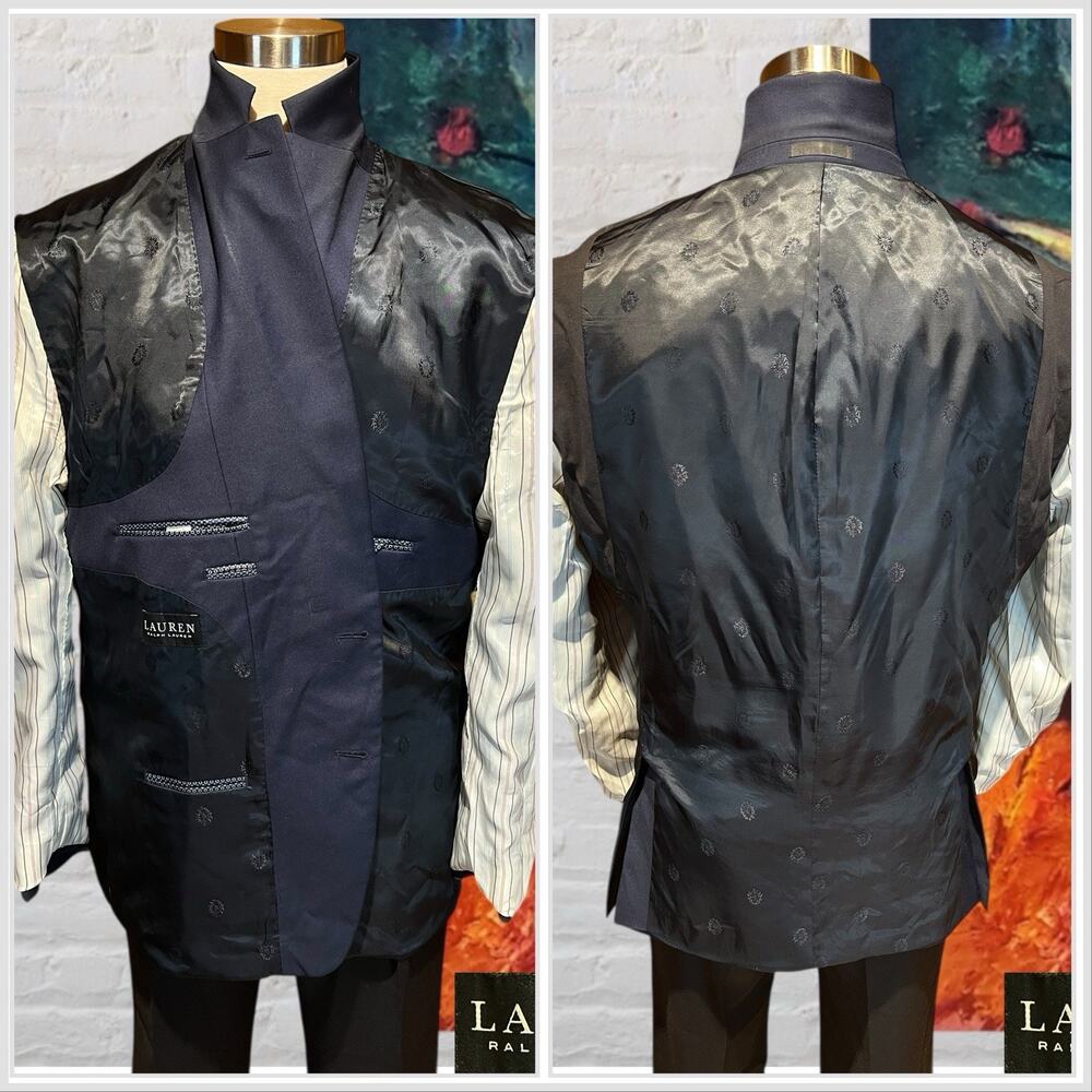 Ralph Lauren LRL Black Label Mens 50R Navy Blue Casual Blazer Sport Jacket - Picture 7 of 16